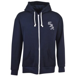 West Bromwich Albion Zipped Hoodie - Navy