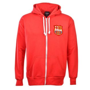 Barcelona Football Club Zipped Hoodie - Red