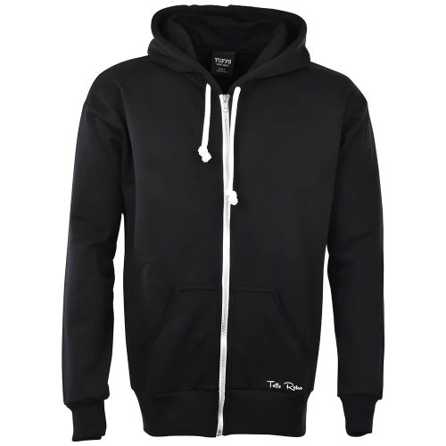 Toffs Retro Black Zipped Hoodie