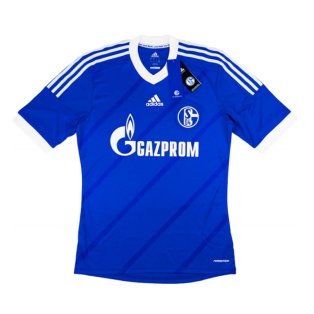 2013-14 Schalke Adidas Home Authentic Football Shirt