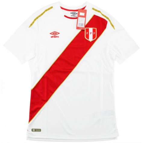 2018-2019 Peru Umbro Home Football Shirt