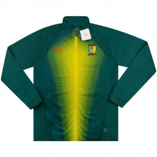 2018-2019 Cameroon Puma Stadium Jacket (Green)