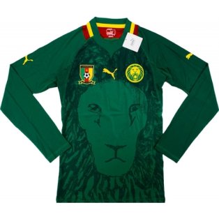 2012-13 Cameroon Puma Authentic Home Long Sleeve Football Shirt