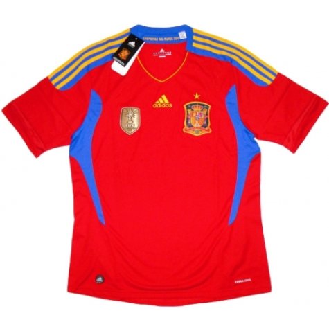 2010-11 Spain Adidas Home Football Shirt