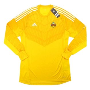 2014-15 Rapid Vienna Adidas Athentic Home Long Sleeve Goalkeeper Shirt