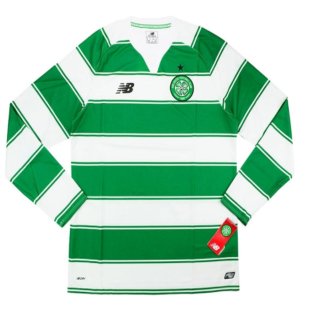 Celtic 2015-16 Long Sleeve Home Shirt (3XL) (Excellent)