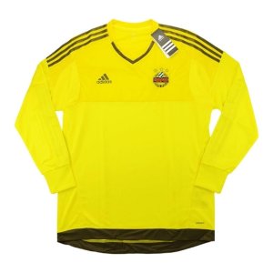 2015-16 Rapid Vienna Adidas Athentic Home Long Sleeve Goalkeeper Shirt