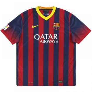 Barcelona 2013-14 Home Shirt (S) (Very Good)