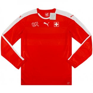 2016-17 Switzerland Player Issue Home L/S Shirt (PRO Fit) *BNIB*