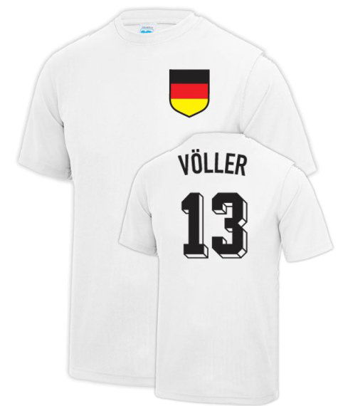 Rudi Voller West Germany Football Fancy Dress Player T Shirt UV 266224 Uksoccershop