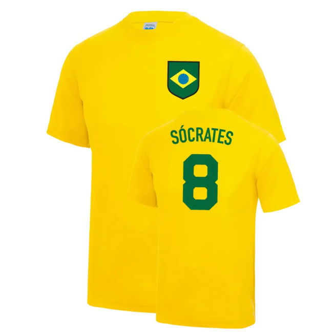 Sócrates Brazil World Cup Football Fancy Dress Player T Shirt