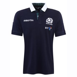 2016-2017 Scotland Home SS Cotton Rugby Shirt