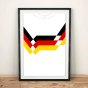 Germany 1990 Football Shirt Art Print