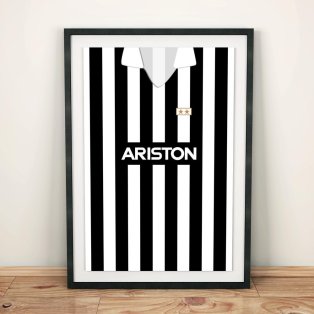 Juventus 1988-89 Football Shirt Art Print