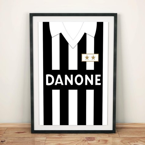 Juventus 1992 Football Shirt Art Print