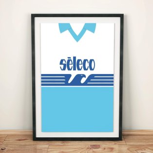 Lazio 1992 Football Shirt Art Print