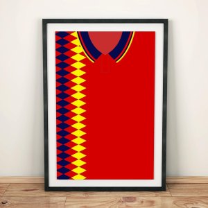 Spain 1994 Football Shirt Art Print