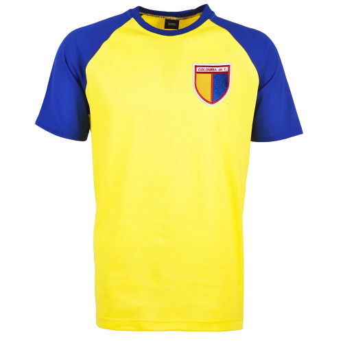 Kids Colombia Raglan Sleeve Yellow/Royal T-Shirt