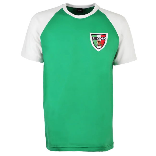 Kids Mexico Raglan Sleeve Green/White T-Shirt