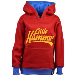 Kids Little Hammers Hoodie - Maroon/Sky