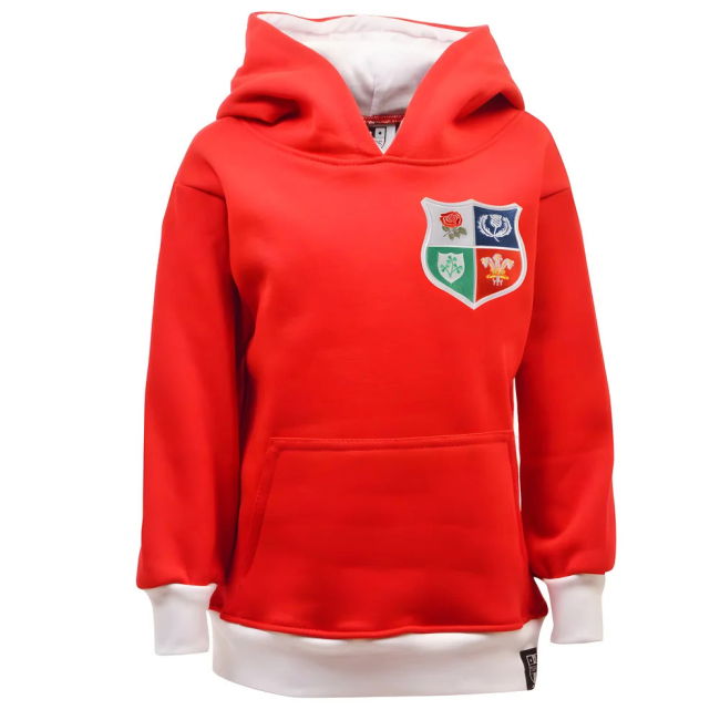 Kids British & Irish Lions1970's Hoodie - Red/White