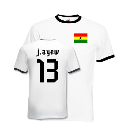 Jordan Ayew Ghana Ringer Tee (white)