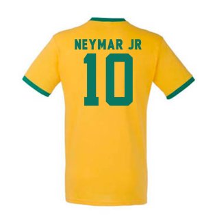 Neymar Brazil Ringer Tee (yellow)