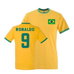 Ronaldo Brazil Ringer Tee (yellow)