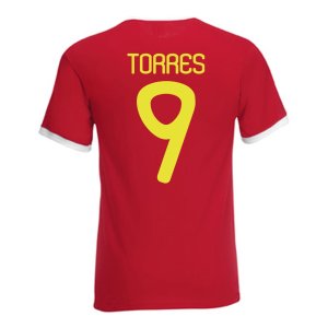 Fernando Torres Spain Ringer Tee (red)