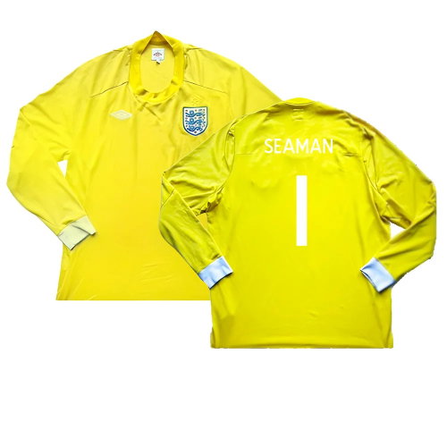 2010-2011 England Goalkeeper LS Shirt (Yellow) (Very Good) (SEAMAN 1)
