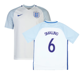 2016-2017 England Home Nike Football Shirt (L) (Excellent) (Smalling 6)