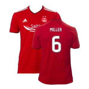 Aberdeen 2018-19 Home Shirt (Excellent) (Miller 6)