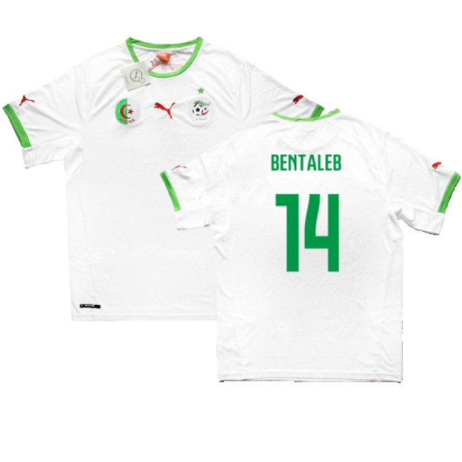 Algeria 2014-15 Home Shirt (M) (Bentaleb 14) (Fair)