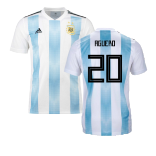 Argentina 2018-19 Home Shirt (XL) (Excellent) (Aguero 20)