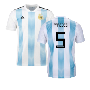 Argentina 2018-19 Home Shirt (XL) (Excellent) (Paredes 5)