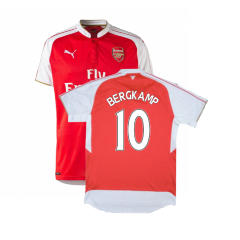 Arsenal 2015-16 Home Shirt (S) (BERGKAMP 10) (Excellent)