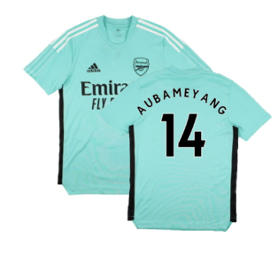 Arsenal 2021-2022 Adidas Training Shirt (XS) (AUBAMEYANG 14) (Excellent)