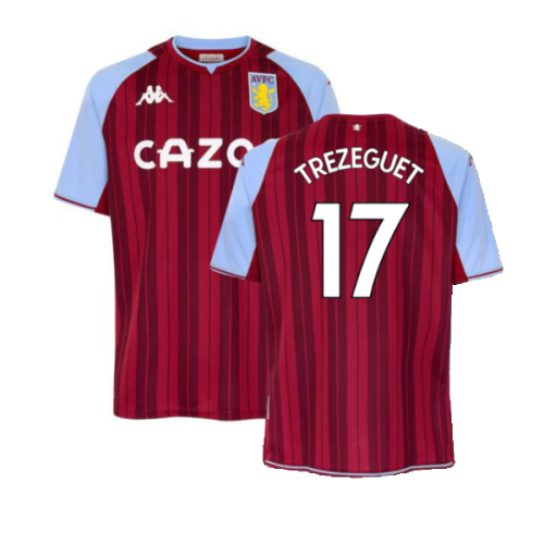 Aston Villa 2021-22 Home Shirt (M) (TREZEGUET 17) (Excellent)