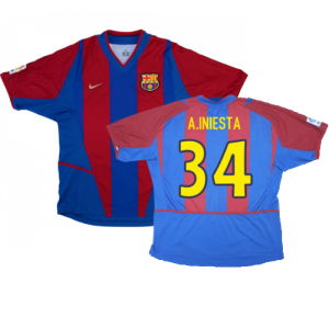 Barcelona 2002-03 Home Shirt (L) (Very Good)