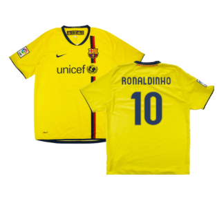 Barcelona 2008-10 Away Shirt (M) (RONALDINHO 10) (Very Good)