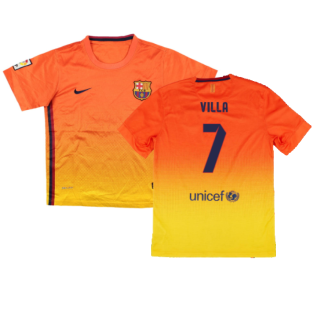 Barcelona 2012-13 Away Shirt (Sponsorless) (LB) (VILLA 7) (Very Good)
