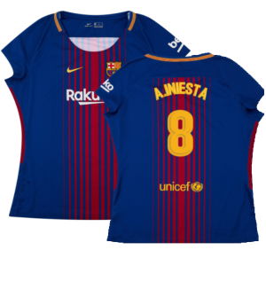 Barcelona 2017-18 Home Shirt (Womens) (M) (Mint)