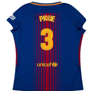 Barcelona 2017-18 Home Shirt (Womens) (M) (Mint) (Pique 3)