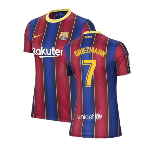 Barcelona 2020-21 Home Shirt (Womens) (Large 16-18) (Excellent) (GRIEZMANN 7)