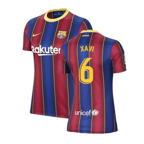 Barcelona 2020-21 Home Shirt (Womens) (Large 16-18) (Excellent) (XAVI 6)