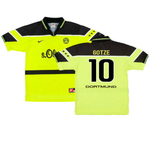 Borussia Dortmund 1997-1998 Home Shirt (XXL) (Very Good) (Gotze 10)
