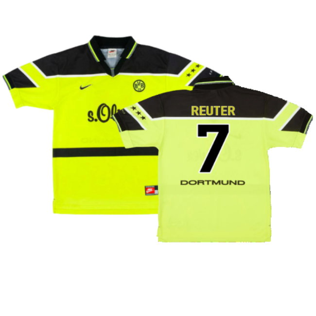 Borussia Dortmund 1997-1998 Home Shirt (XXL) (Very Good) (Reuter 7)
