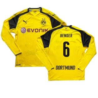Borussia Dortmund 2016-17 Long Sleeve European Home Shirt (L) (Bender 6) (Excellent)