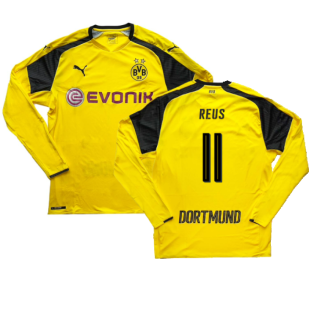 Borussia Dortmund 2016-17 Long Sleeve European Home Shirt (L) (Reus 11) (Excellent)