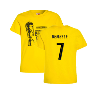 Borussia Dortmund 2016-17 Puma German Cup T Shirt (L) (Dembele 7) (BNWT)